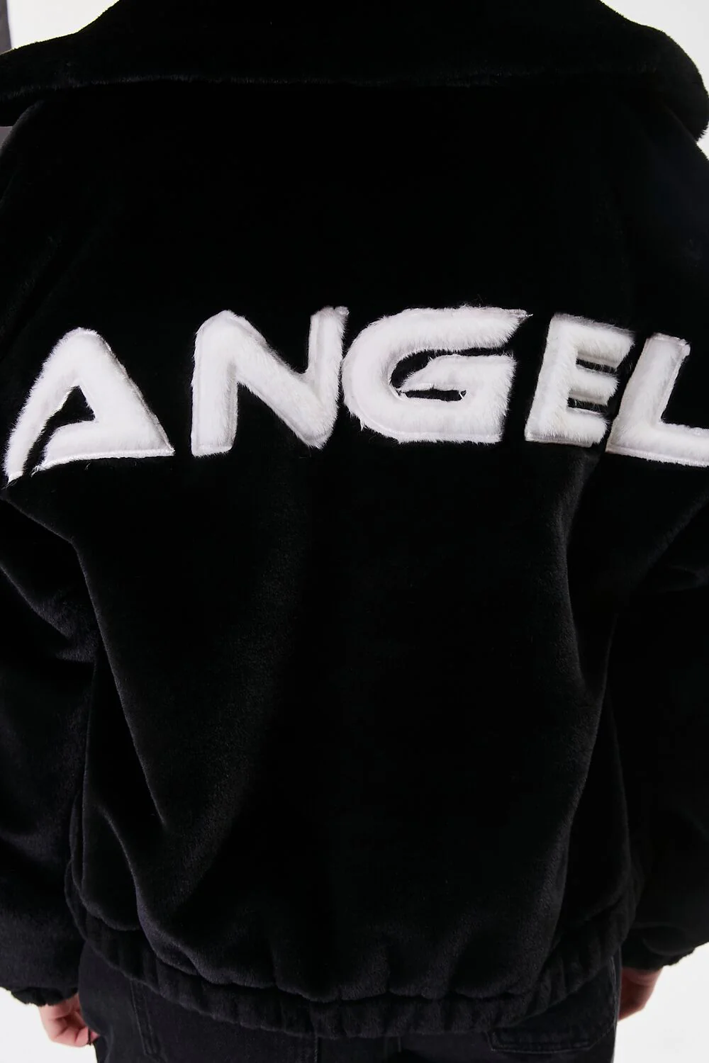 Faux Fur Angel Graphic Jacket - Image 5