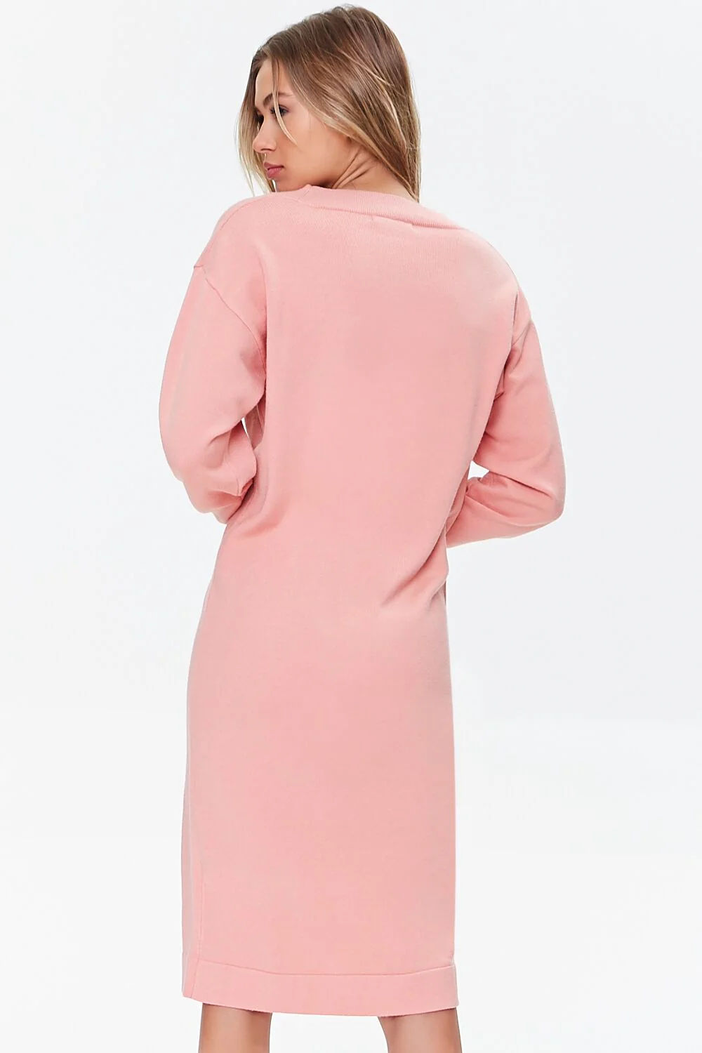 Ribbed-Trim Sweater Dress - Image 3