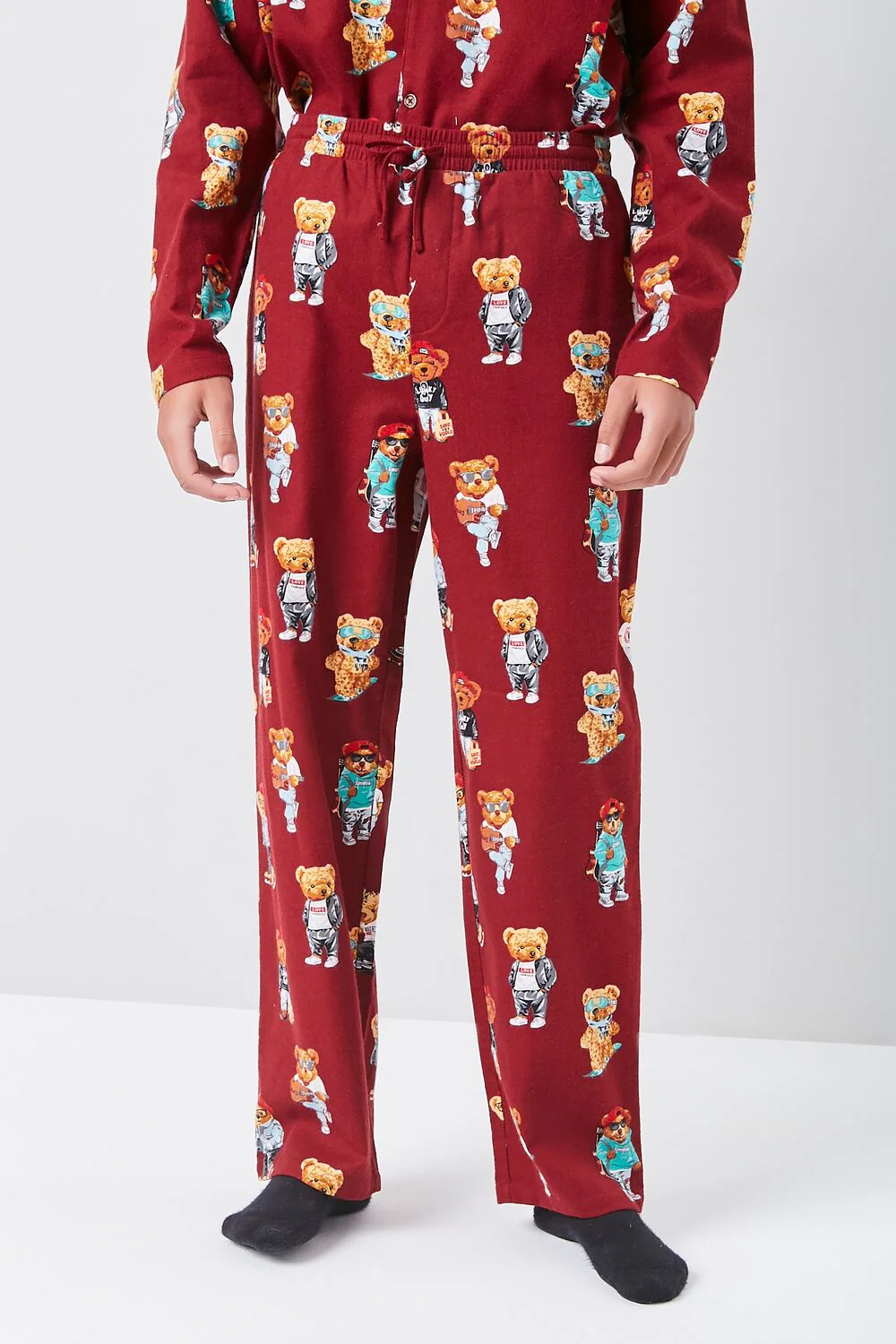 Teddy Bear Print Pajama Pants - Image 2
