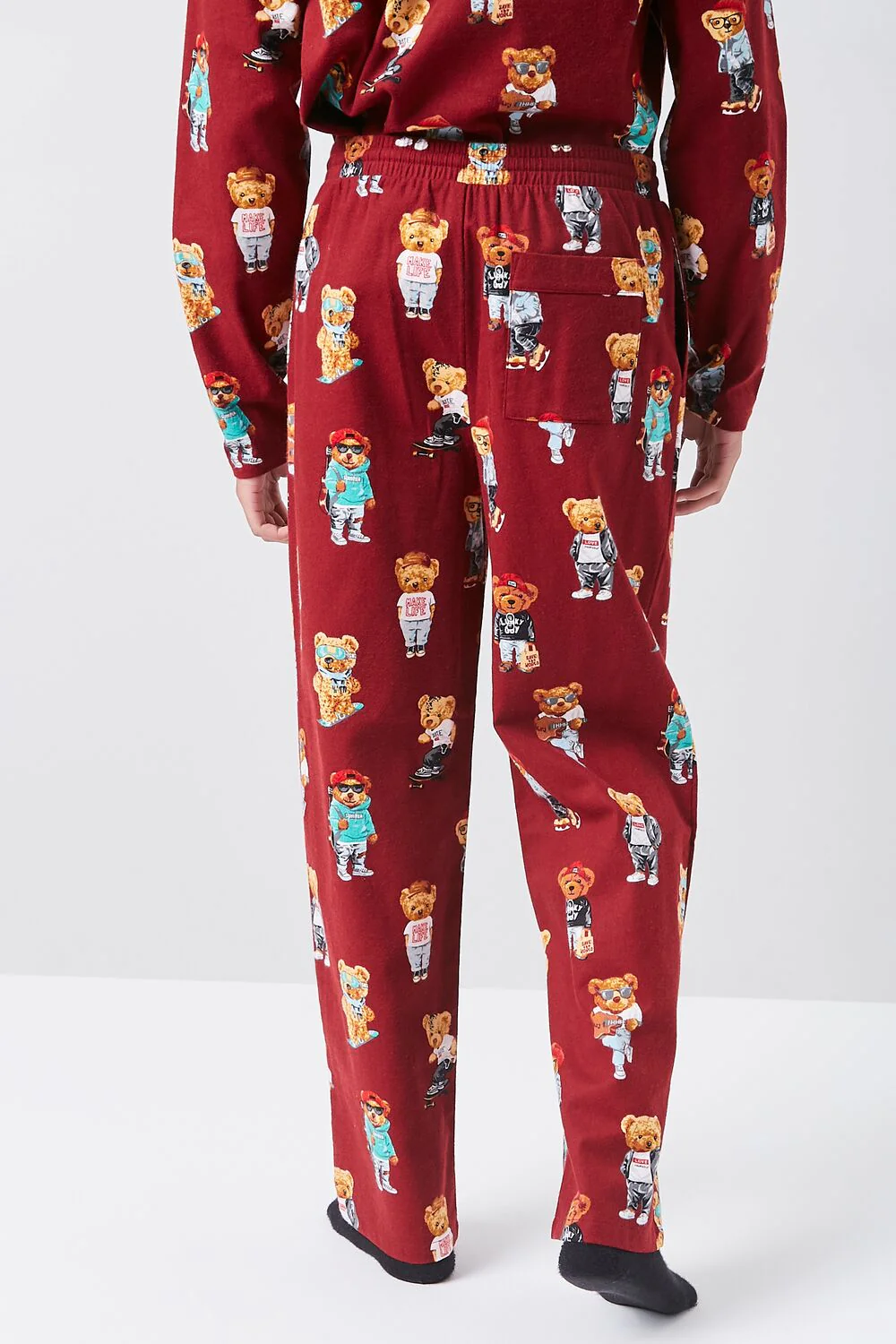 Teddy Bear Print Pajama Pants - Image 4