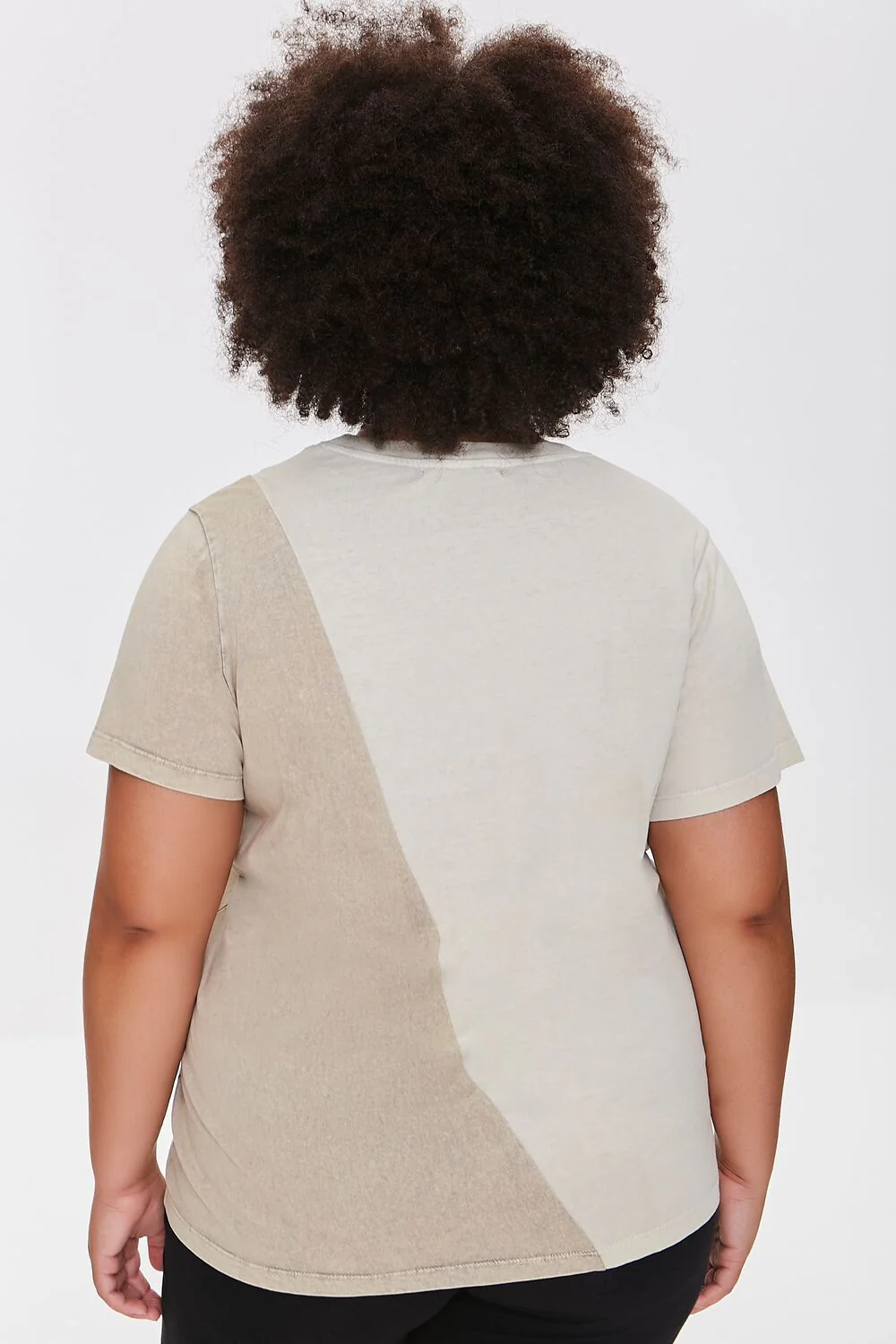 Plus Size Colorblock Eagle Graphic Tee - Image 3