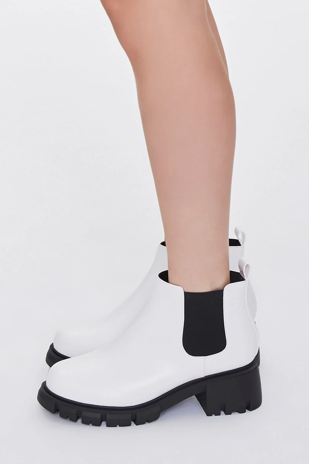 Faux Leather Chelsea Booties (Wide) - Image 2
