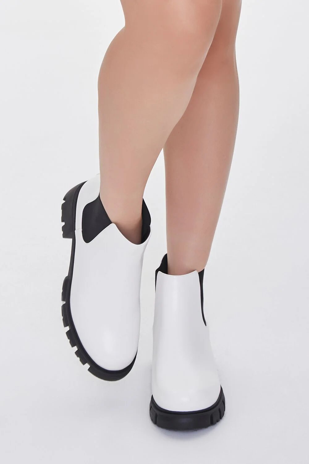 Faux Leather Chelsea Booties (Wide) - Image 4