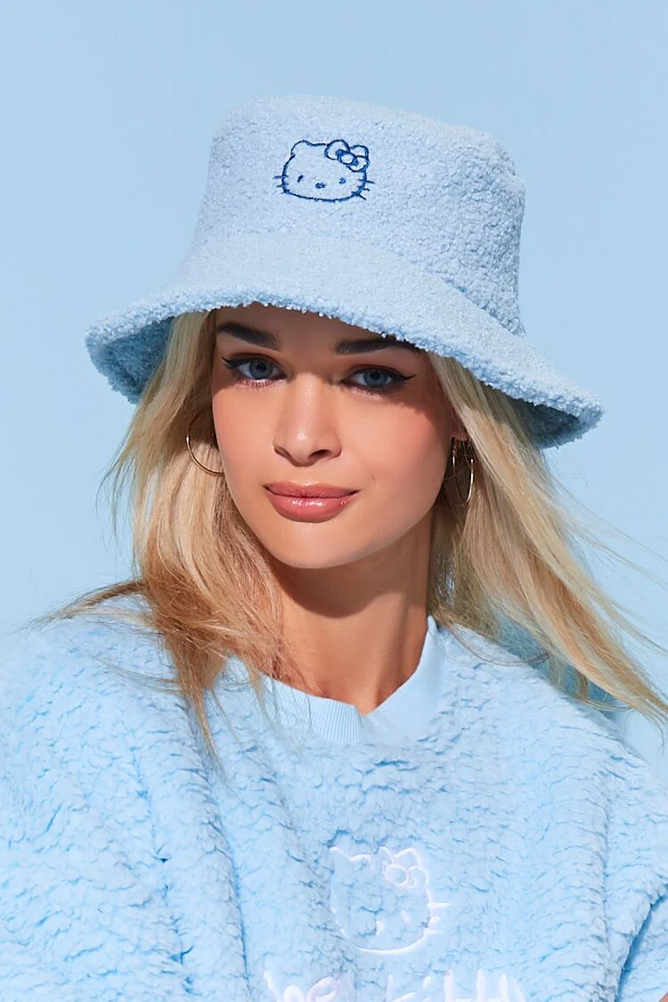 Embroidered Hello Kitty Bucket Hat - Image 2