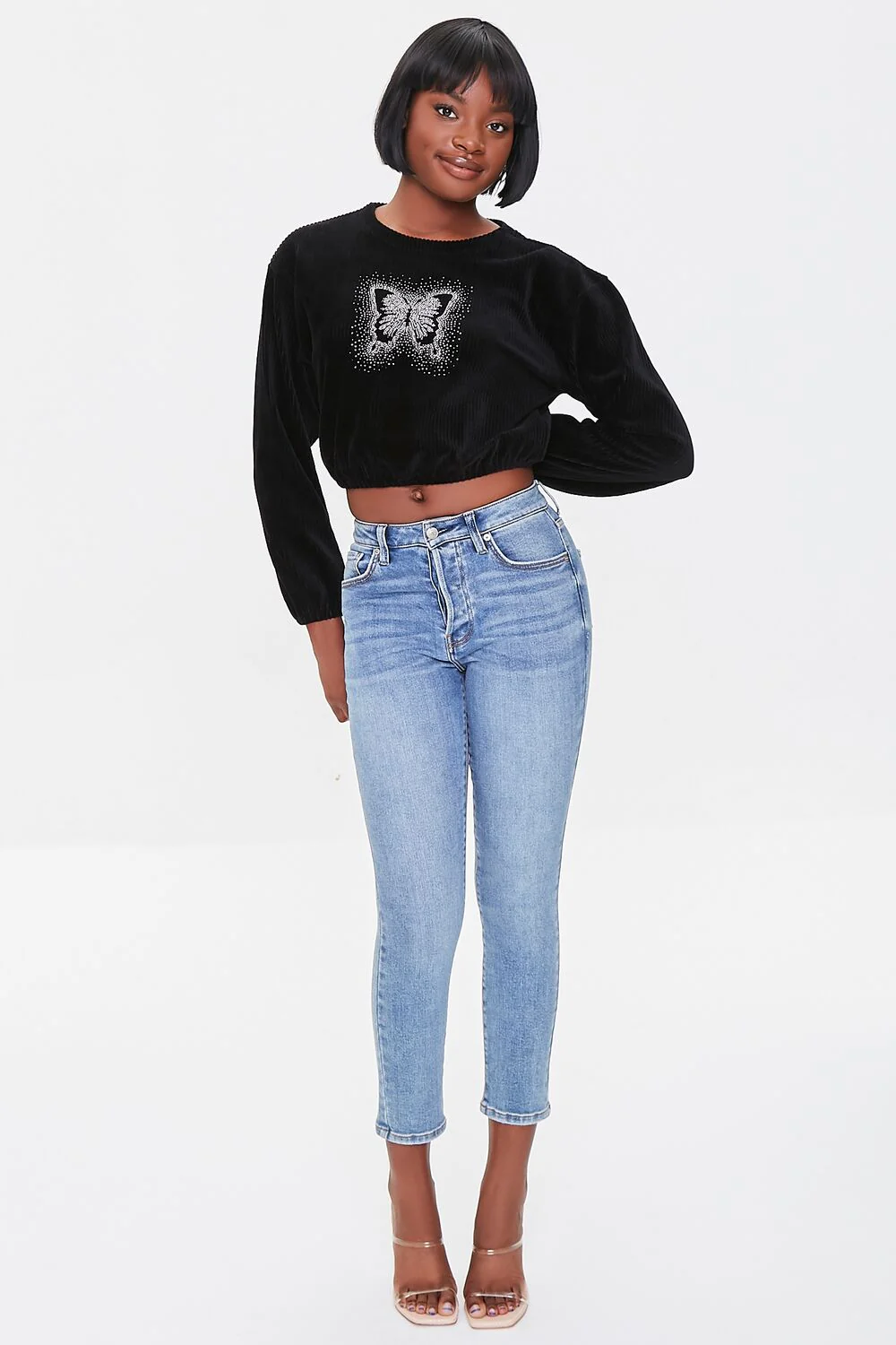 Rhinestone Butterfly Pullover - Image 4