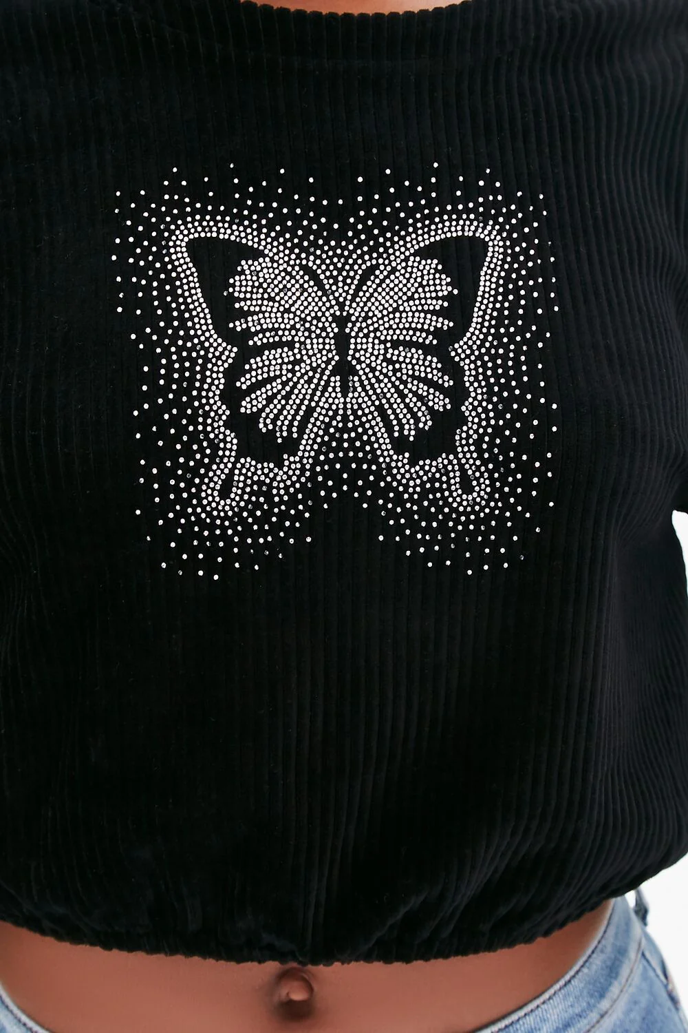 Rhinestone Butterfly Pullover - Image 5