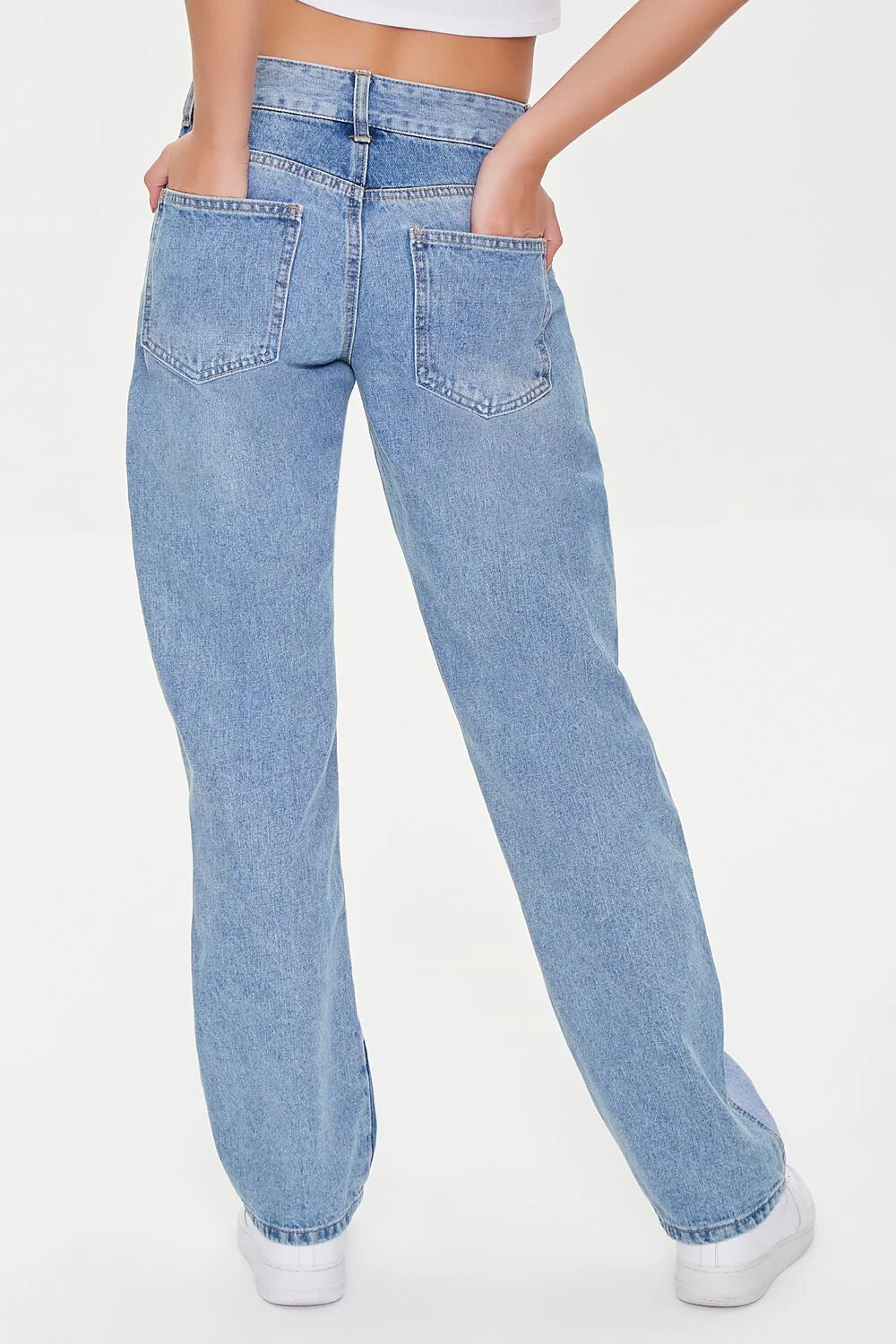 Reworked Diagonal Striped Jeans - Image 4