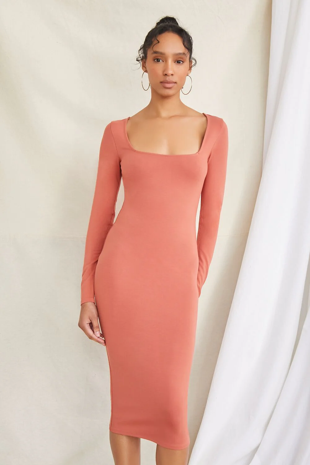 Bodycon Long-Sleeve Dress - Image 4