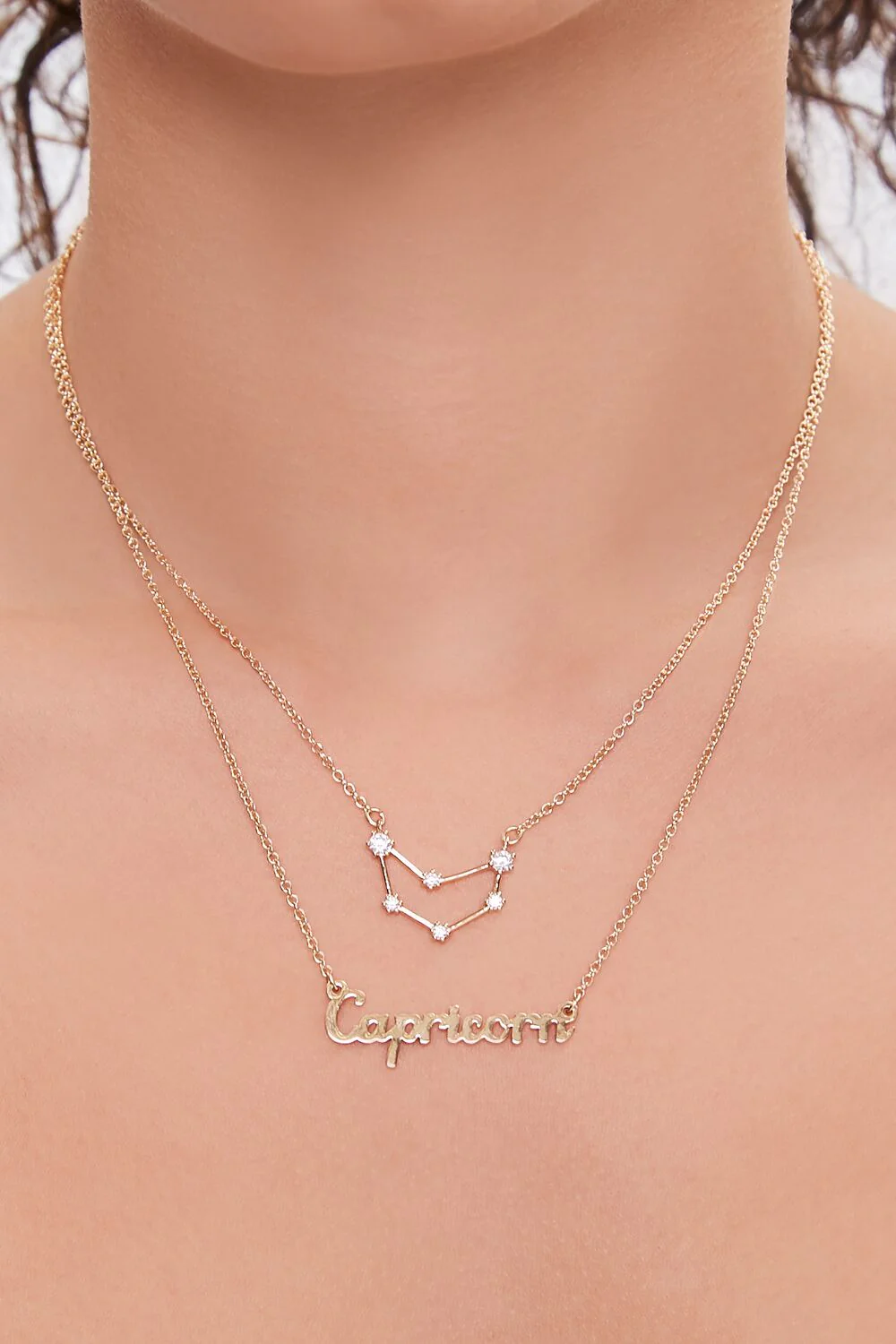 Zodiac Pendant Layered Necklace - Image 2