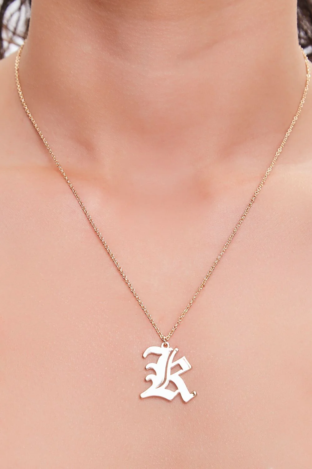 Initial Pendant Chain Necklace - Image 13