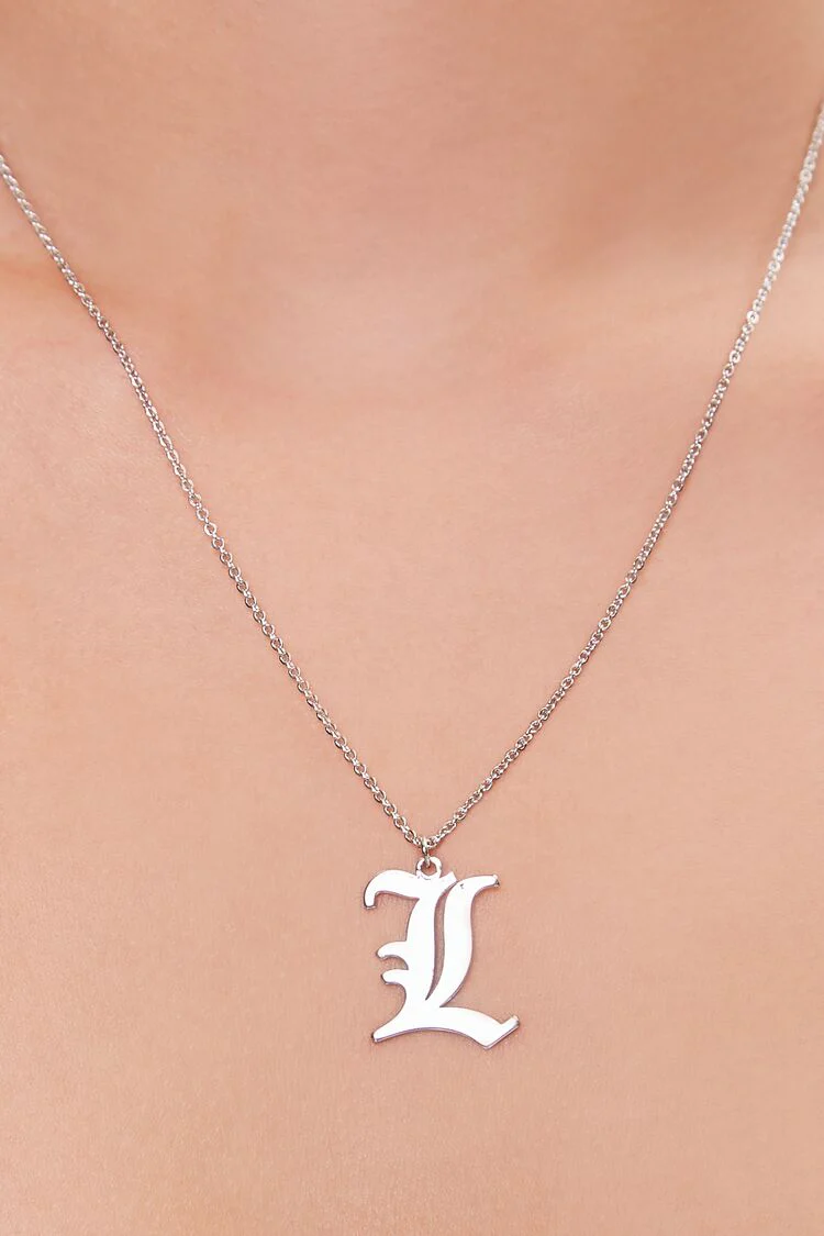 Initial Pendant Chain Necklace - Image 16