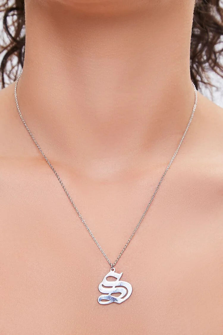 Initial Pendant Chain Necklace - Image 22