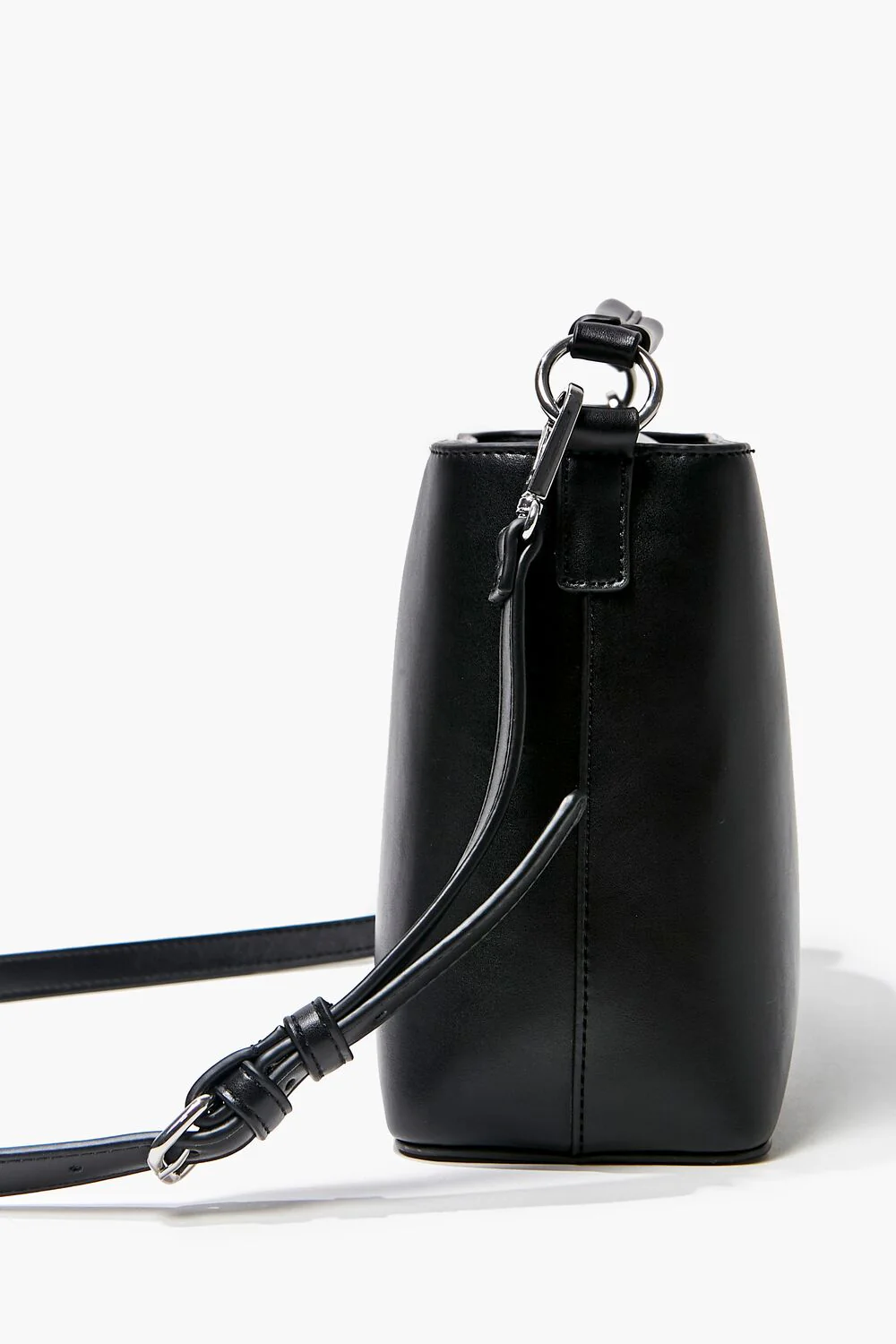 Structured Faux Leather Satchel - Image 2