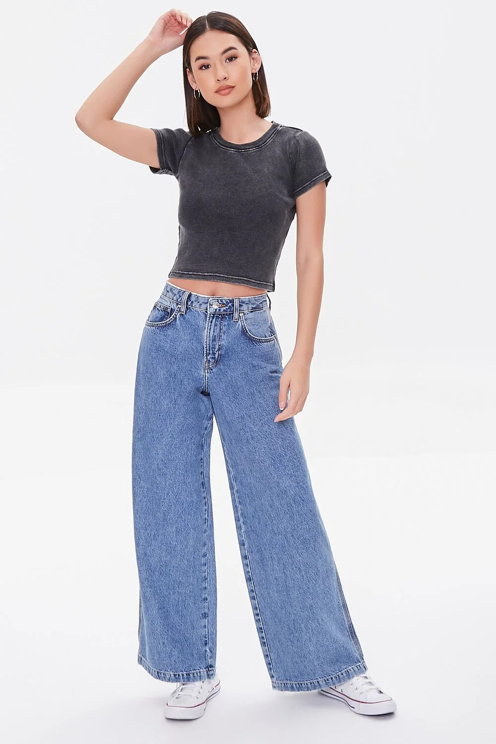 Mineral Wash Cropped Tee - Image 5