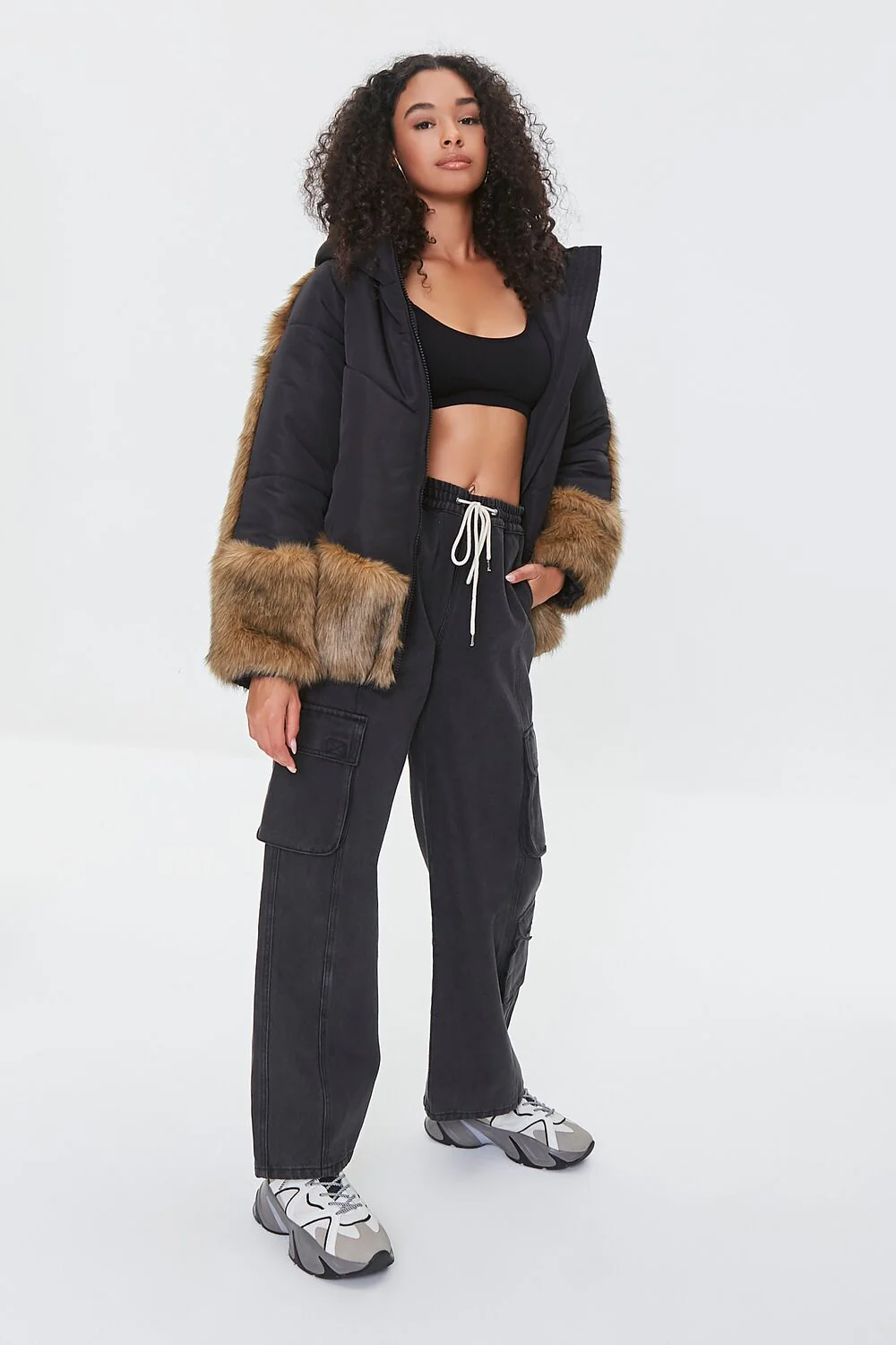 Faux Fur-Trim Puffer Jacket - Image 5