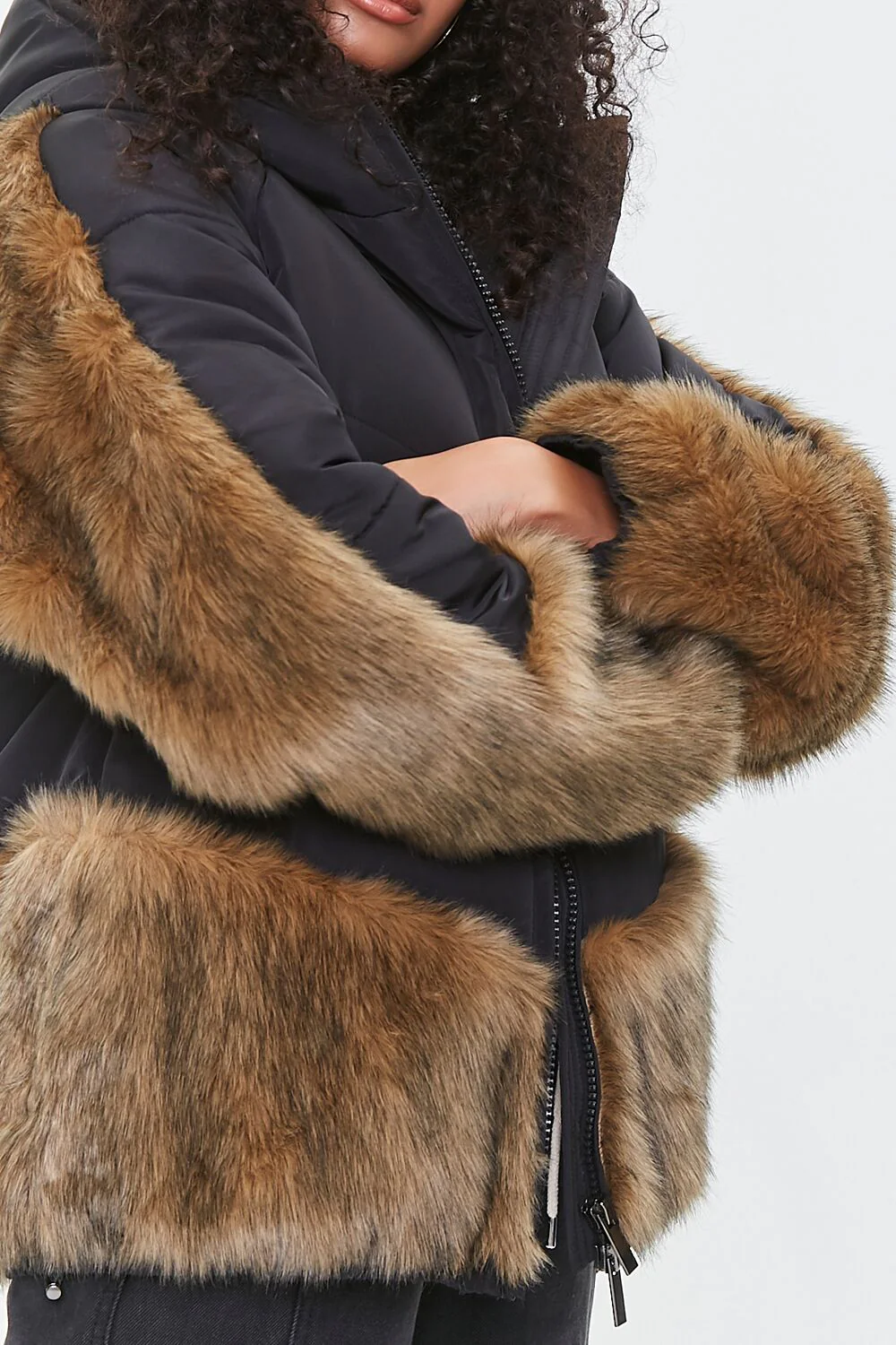 Faux Fur-Trim Puffer Jacket - Image 6