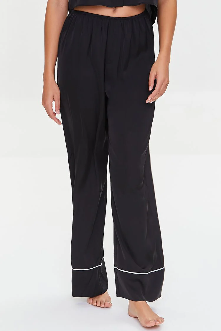 Contrast-Trim Shirt & Pajama Set - Image 6