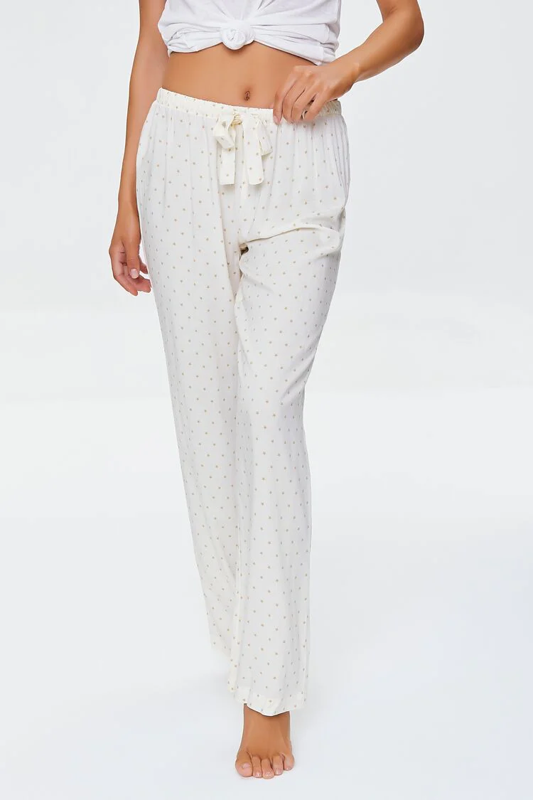 Star Print Pajama Pants - Image 2