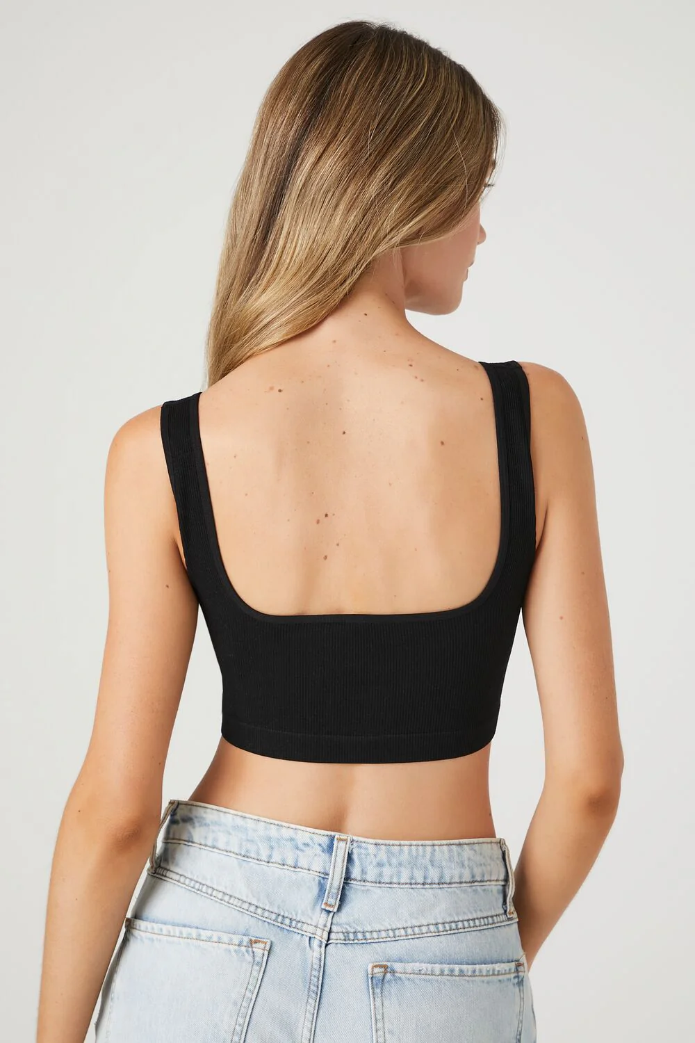 Ribbed Seamless Bralette - Image 3