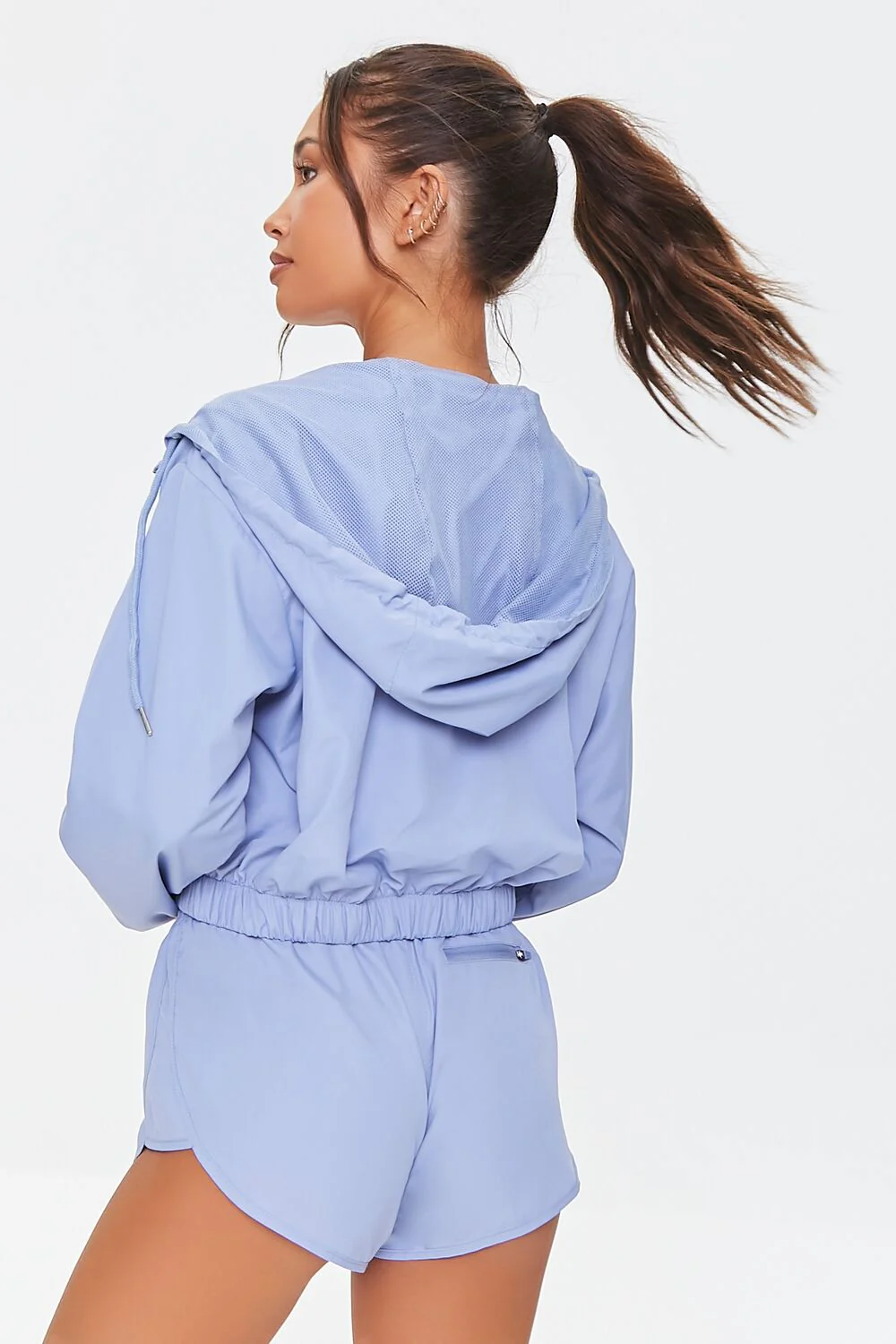 Active Hooded Windbreaker Jacket - Image 3
