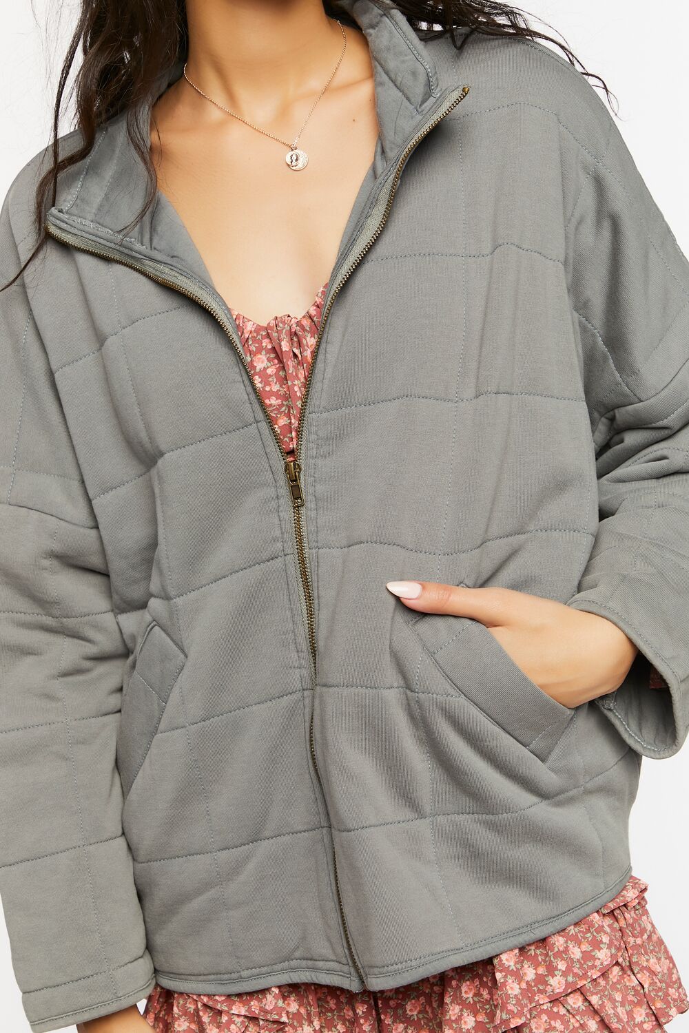 Quilted Zip-Up Jacket - Image 10