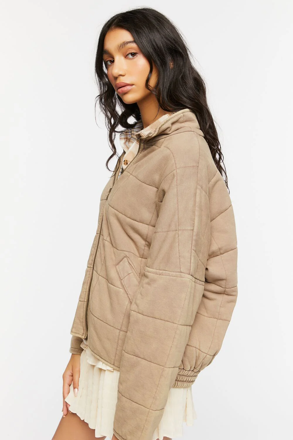 Quilted Zip-Up Jacket - Image 2