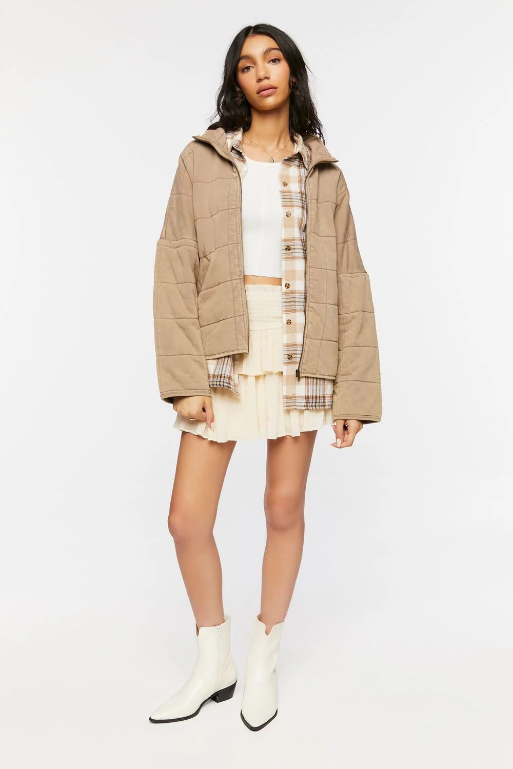 Quilted Zip-Up Jacket - Image 4