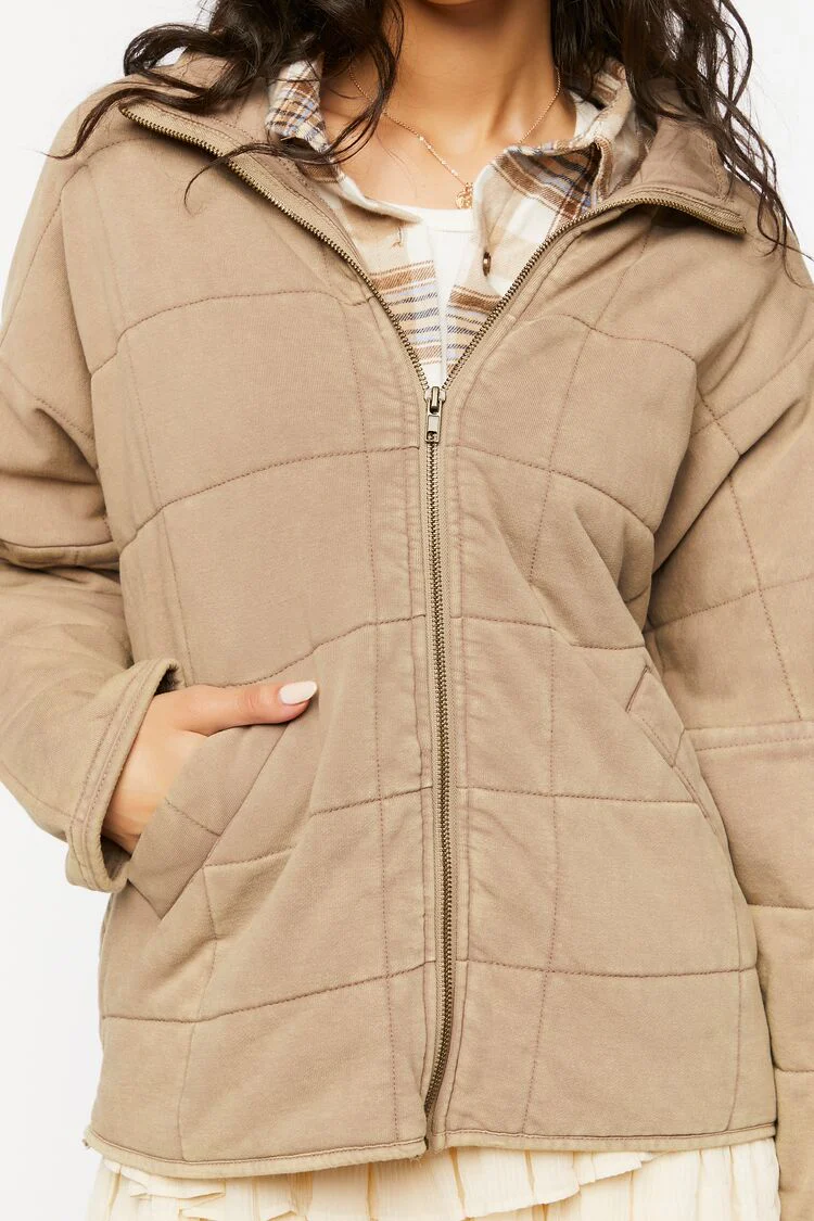 Quilted Zip-Up Jacket - Image 5