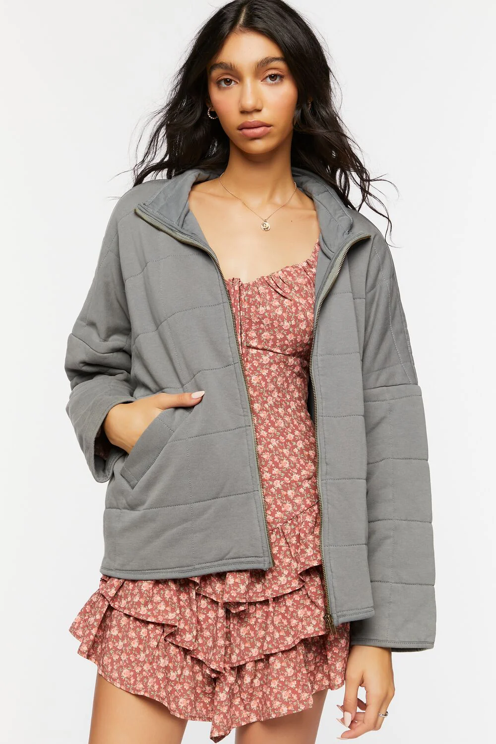 Quilted Zip-Up Jacket - Image 6