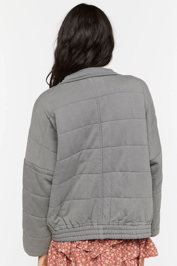 Quilted Zip-Up Jacket - Image 8