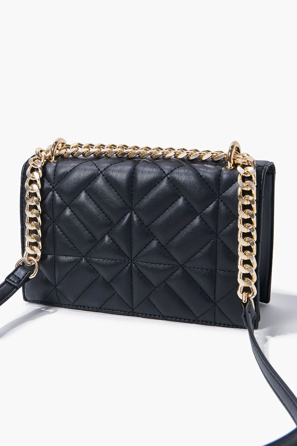 Quilted Faux Leather Crossbody Bag - Image 4