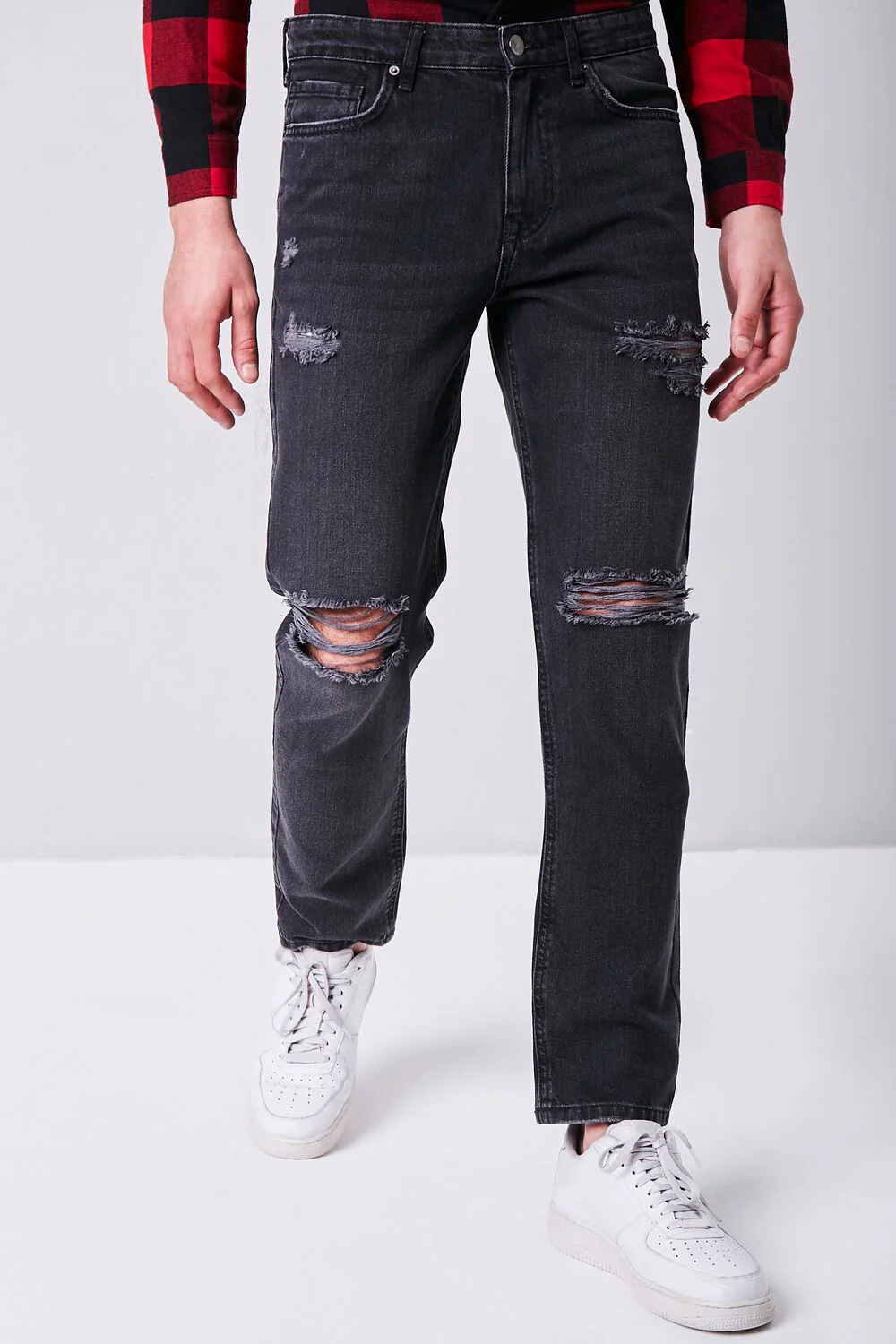 Distressed Straight-Leg Jeans - Image 2