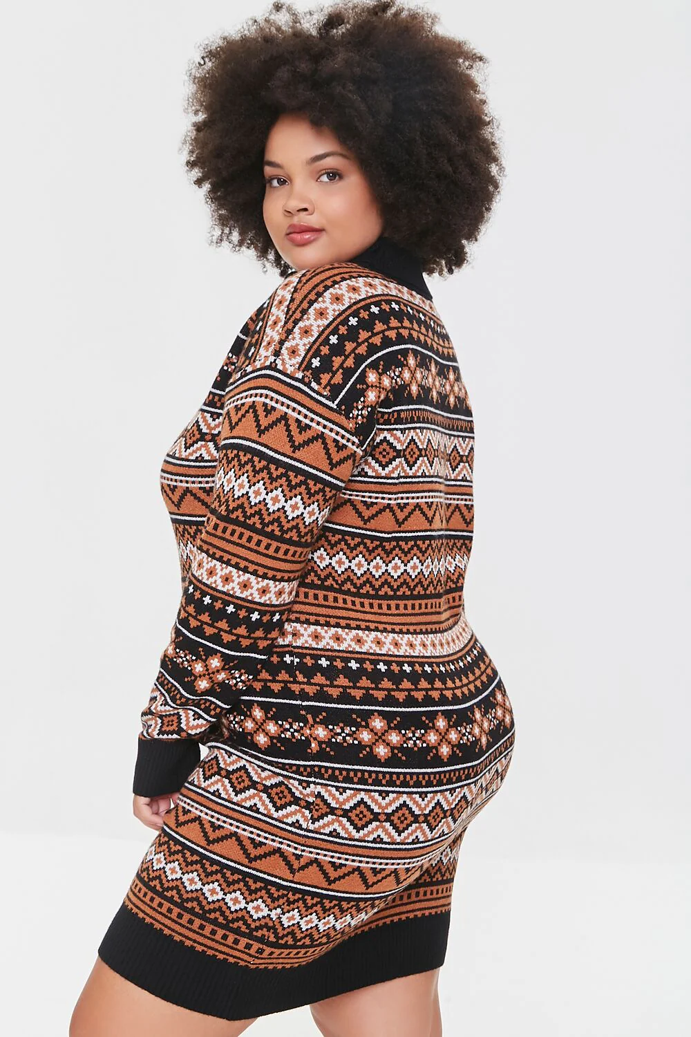 Plus Size Ornate Sweater Dress - Image 2