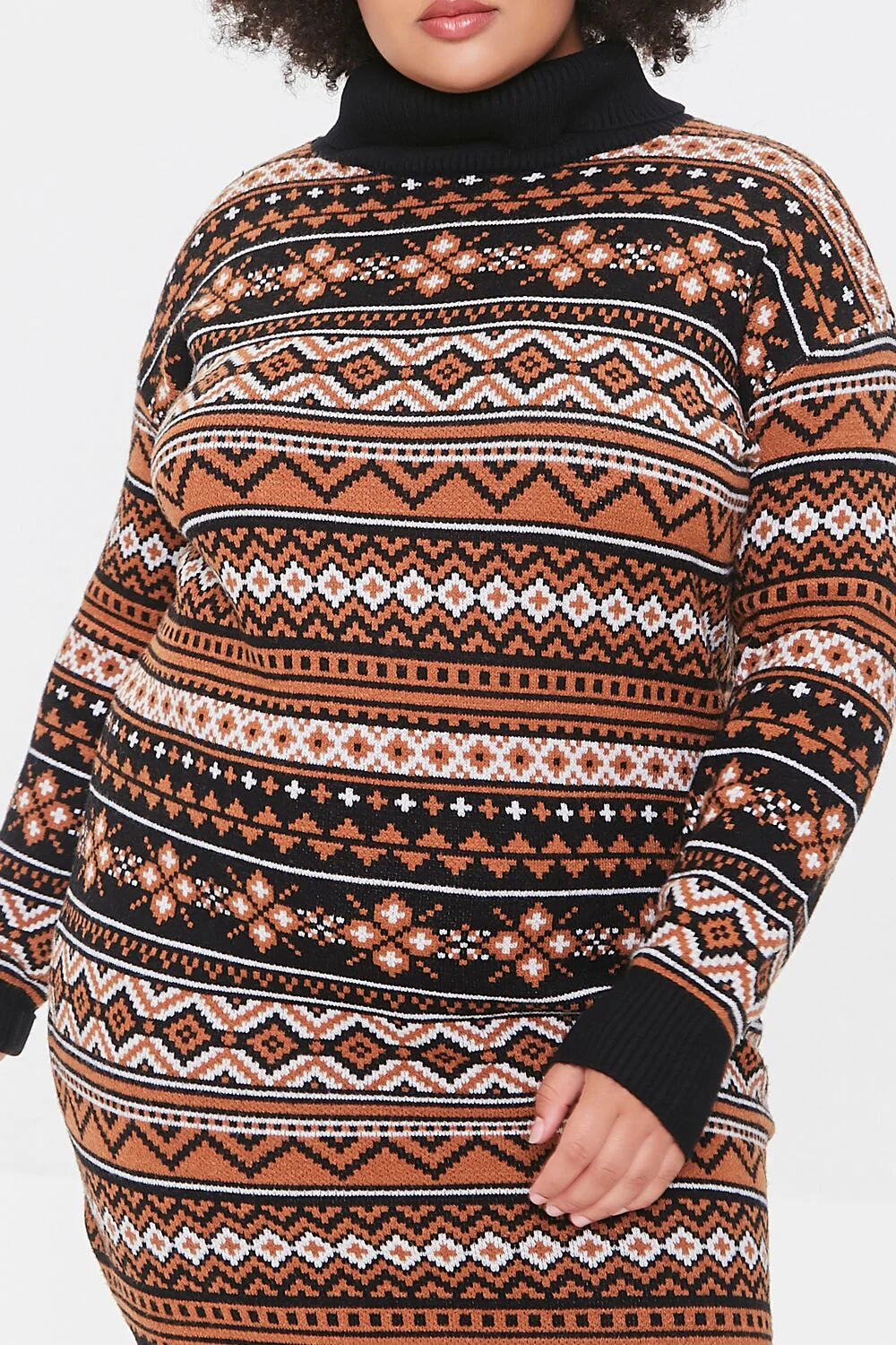 Plus Size Ornate Sweater Dress - Image 5
