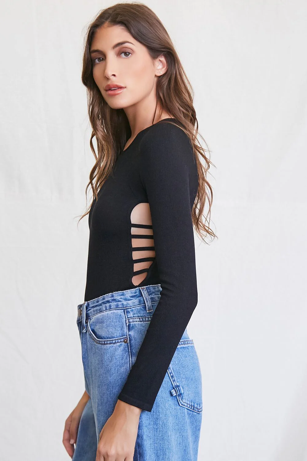 Ladder Cutout High-Leg Bodysuit - Image 2