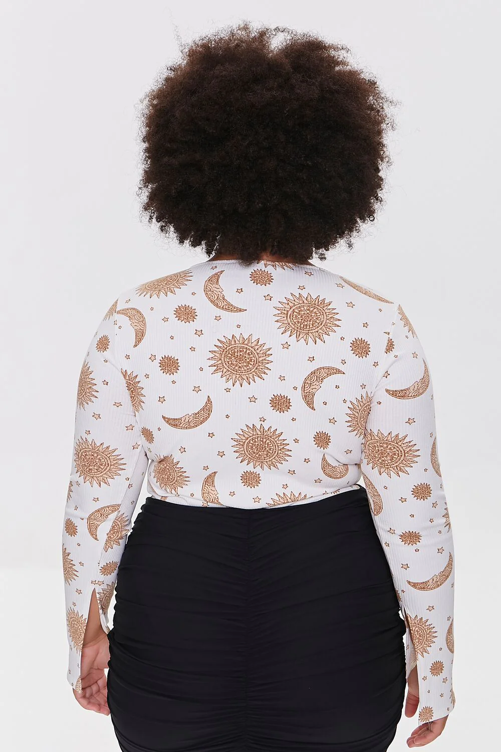 Plus Size Celestial Print Bodysuit - Image 3