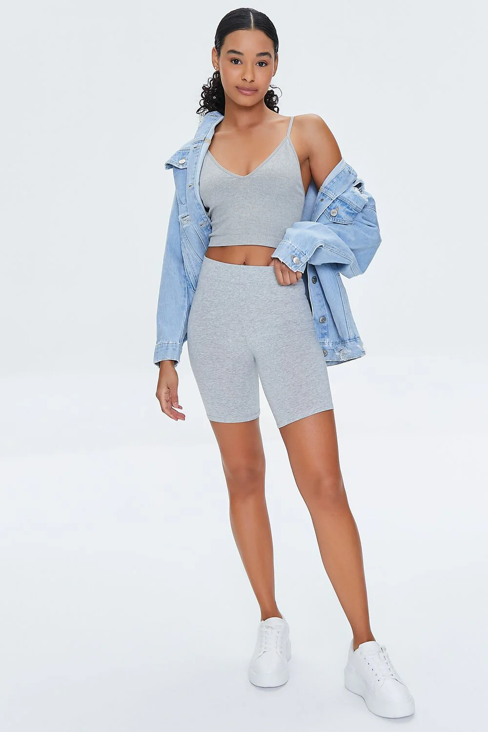 Basic Organically Grown Cotton Biker Shorts - Image 5