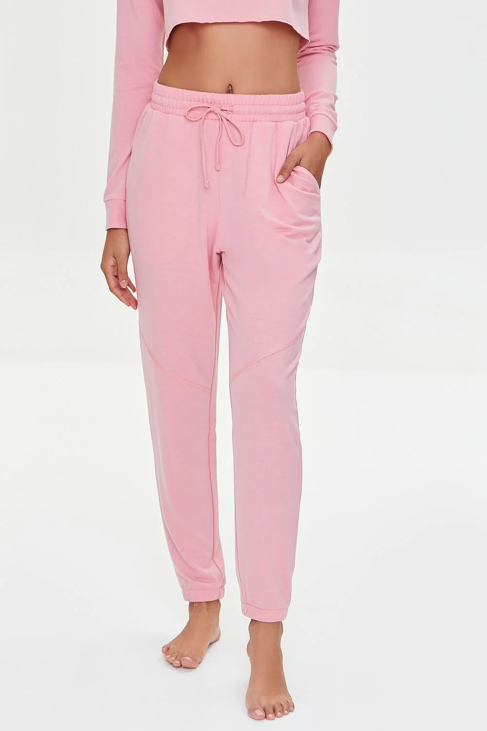 Drawstring French Terry Joggers - Image 2