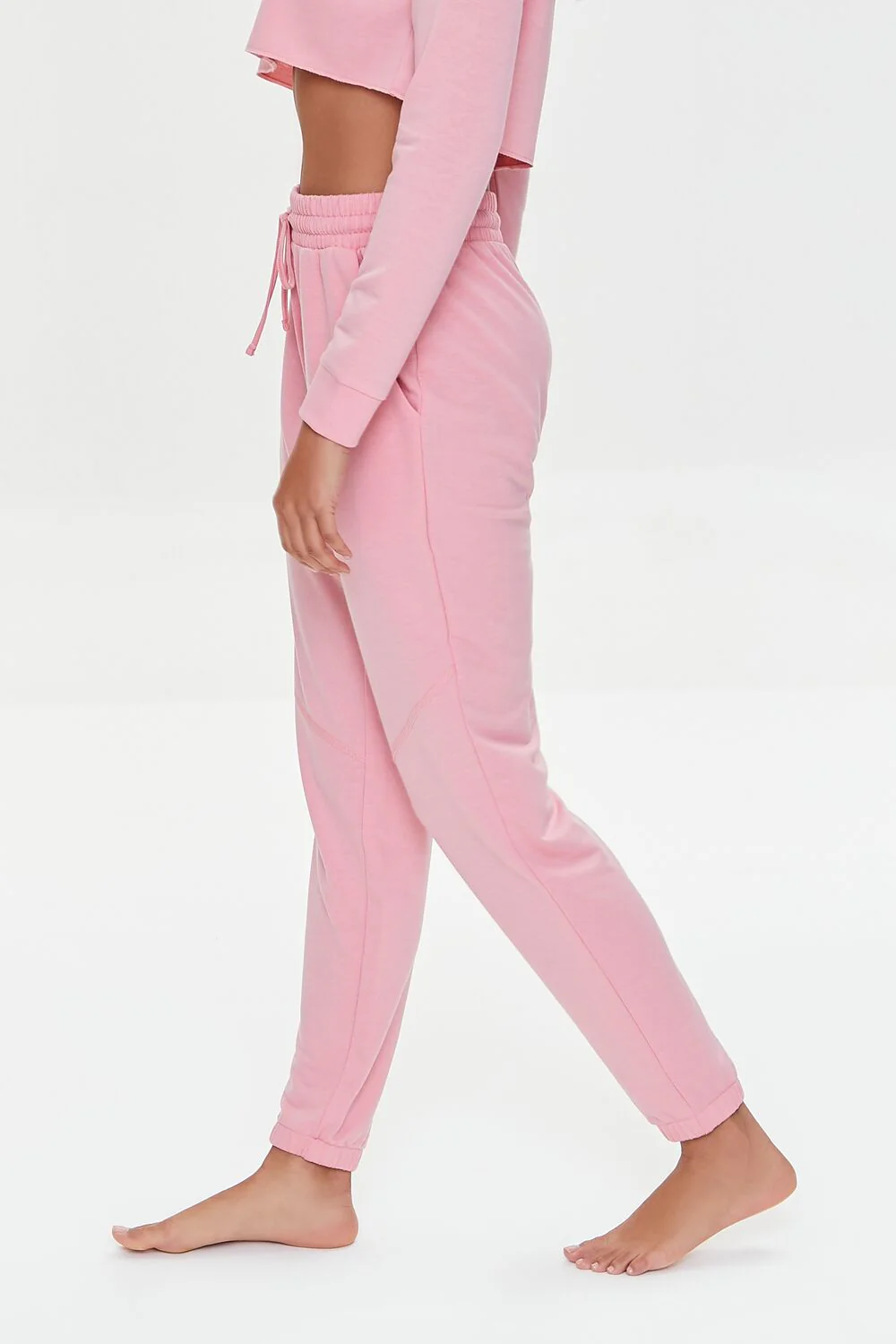 Drawstring French Terry Joggers - Image 3