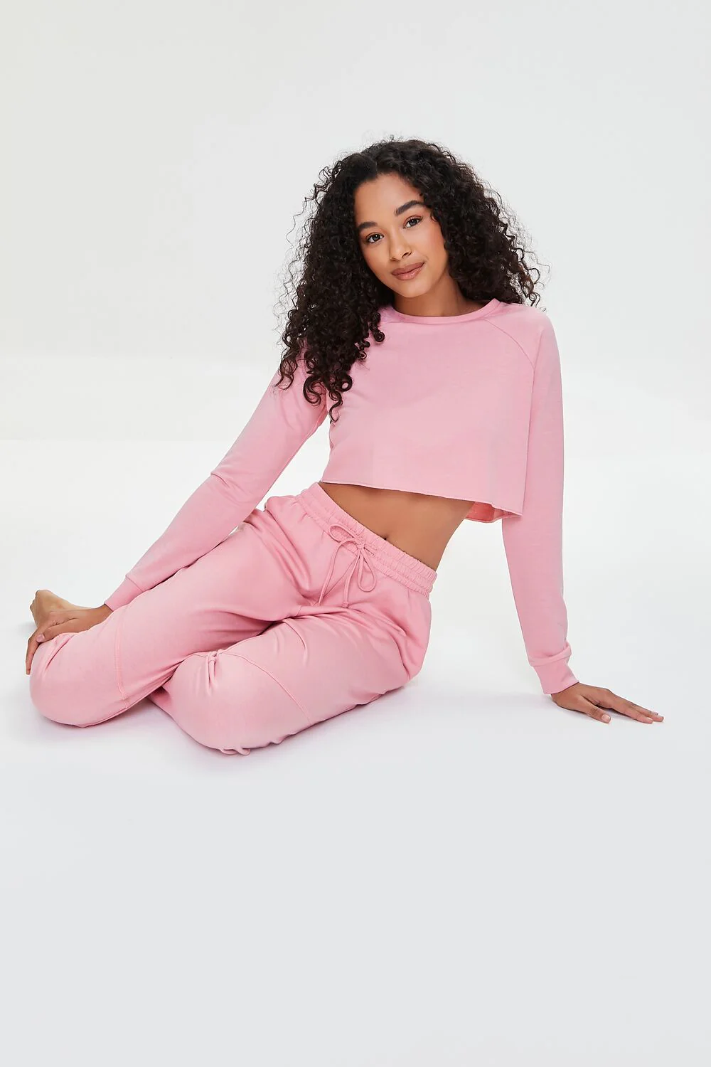 Drawstring French Terry Joggers - Image 5