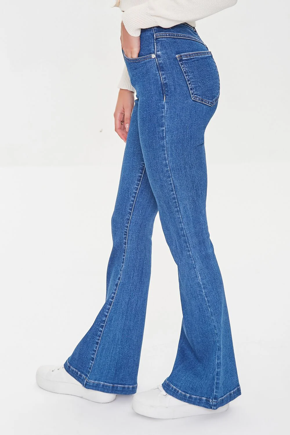 Clean Wash Flare Jeans - Image 3