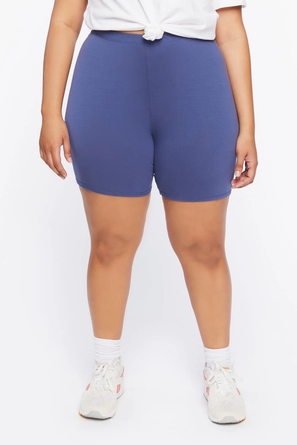 Plus Size Basic Organically Grown Cotton Shorts - Image 2