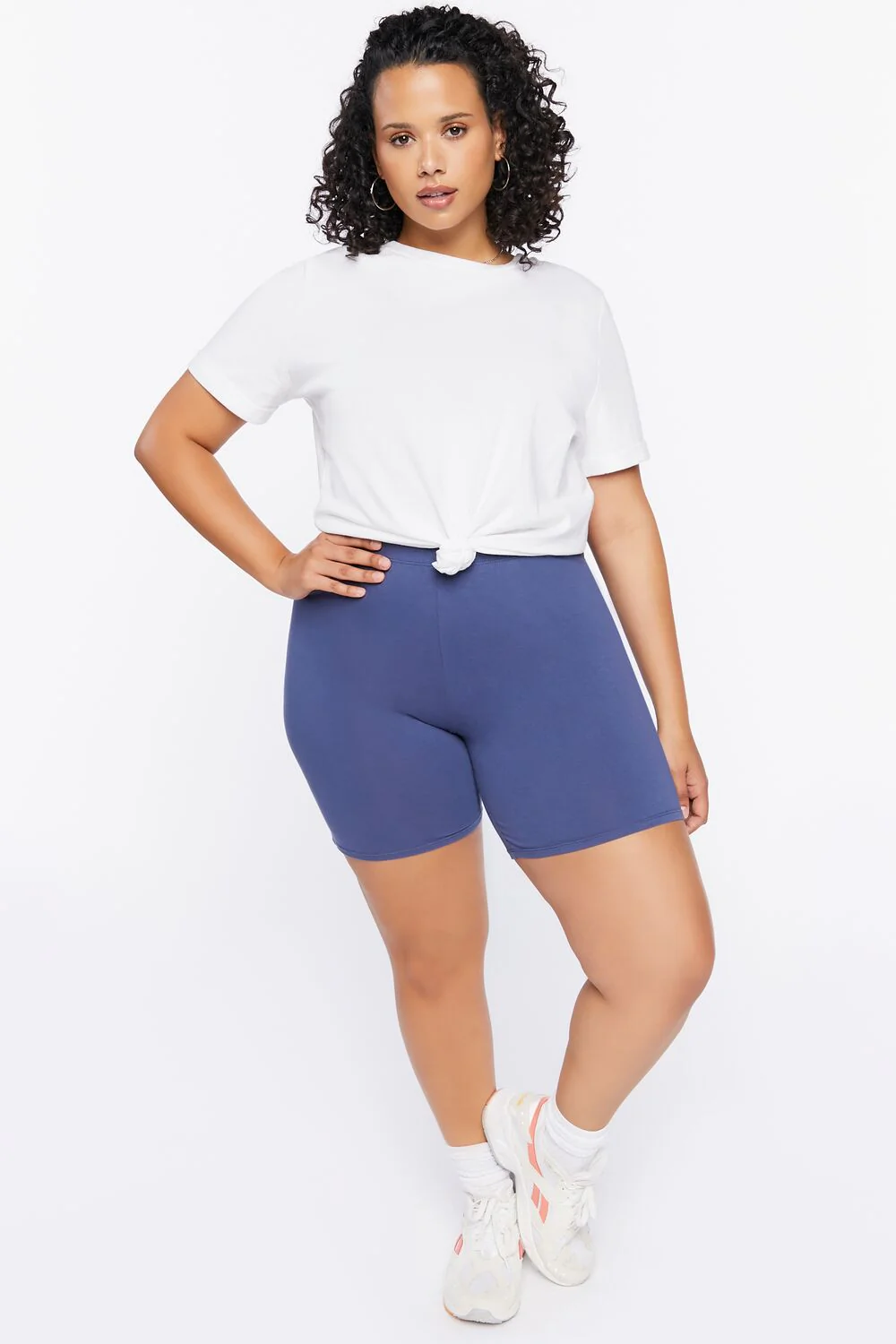 Plus Size Basic Organically Grown Cotton Shorts - Image 5
