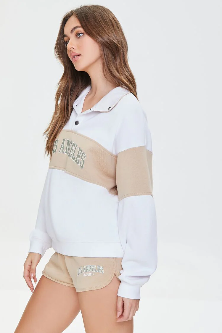 Colorblock Los Angeles Graphic Pullover - Image 3
