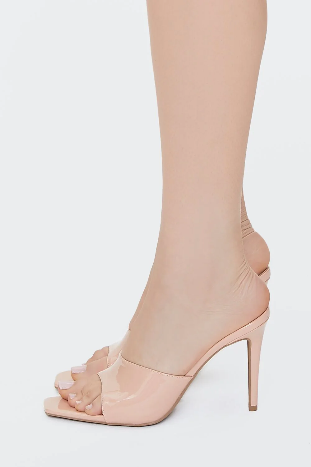 Faux Patent Leather Stiletto Heels - Image 2