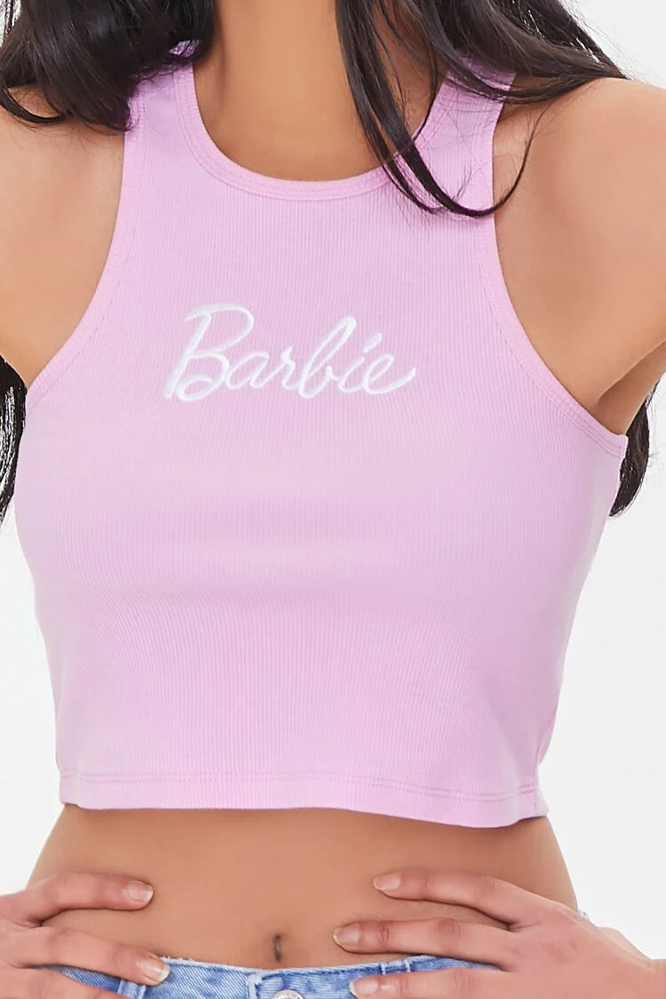 Embroidered Barbie Crop Top - Image 6