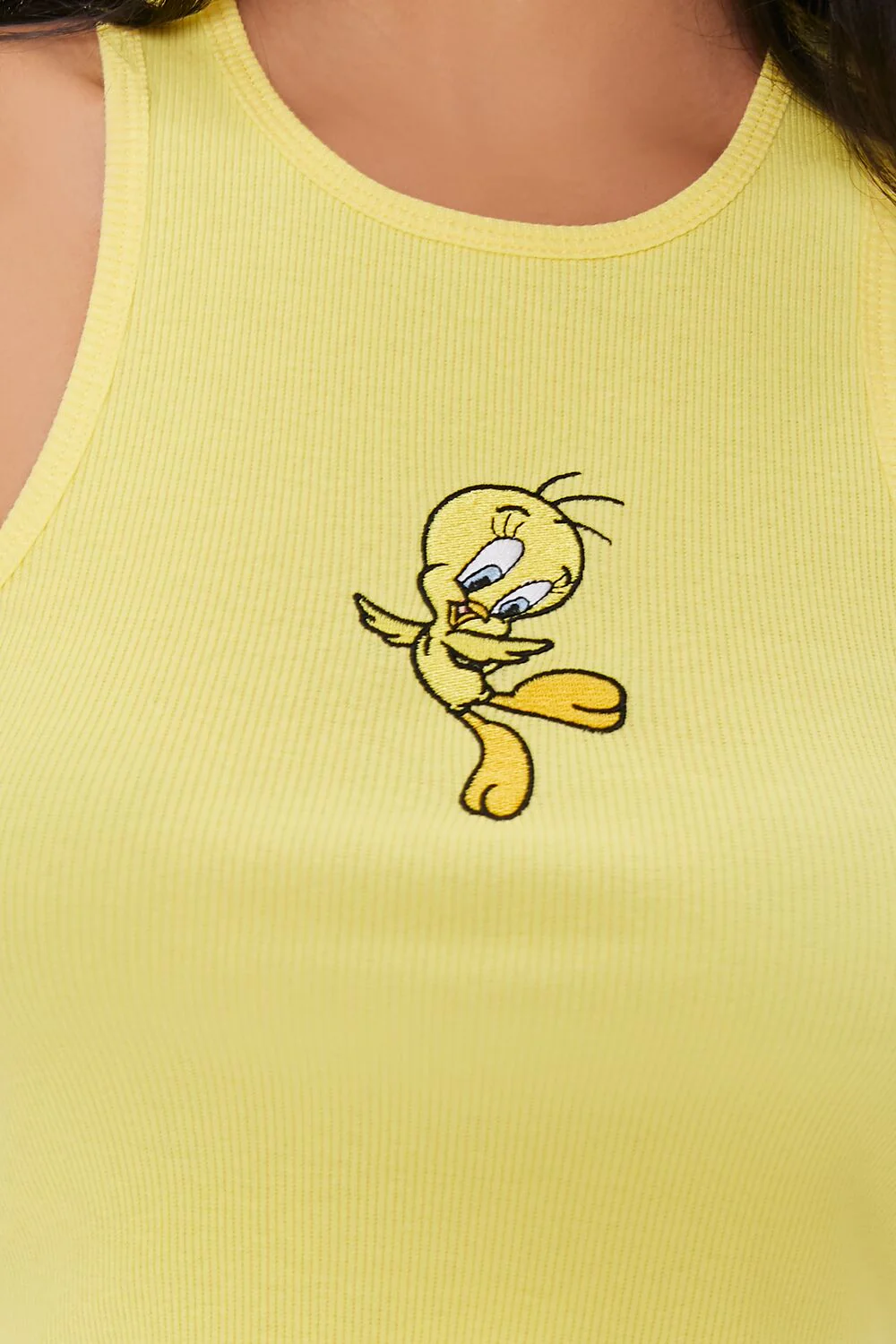 Embroidered Tweety Bird Crop Top - Image 5