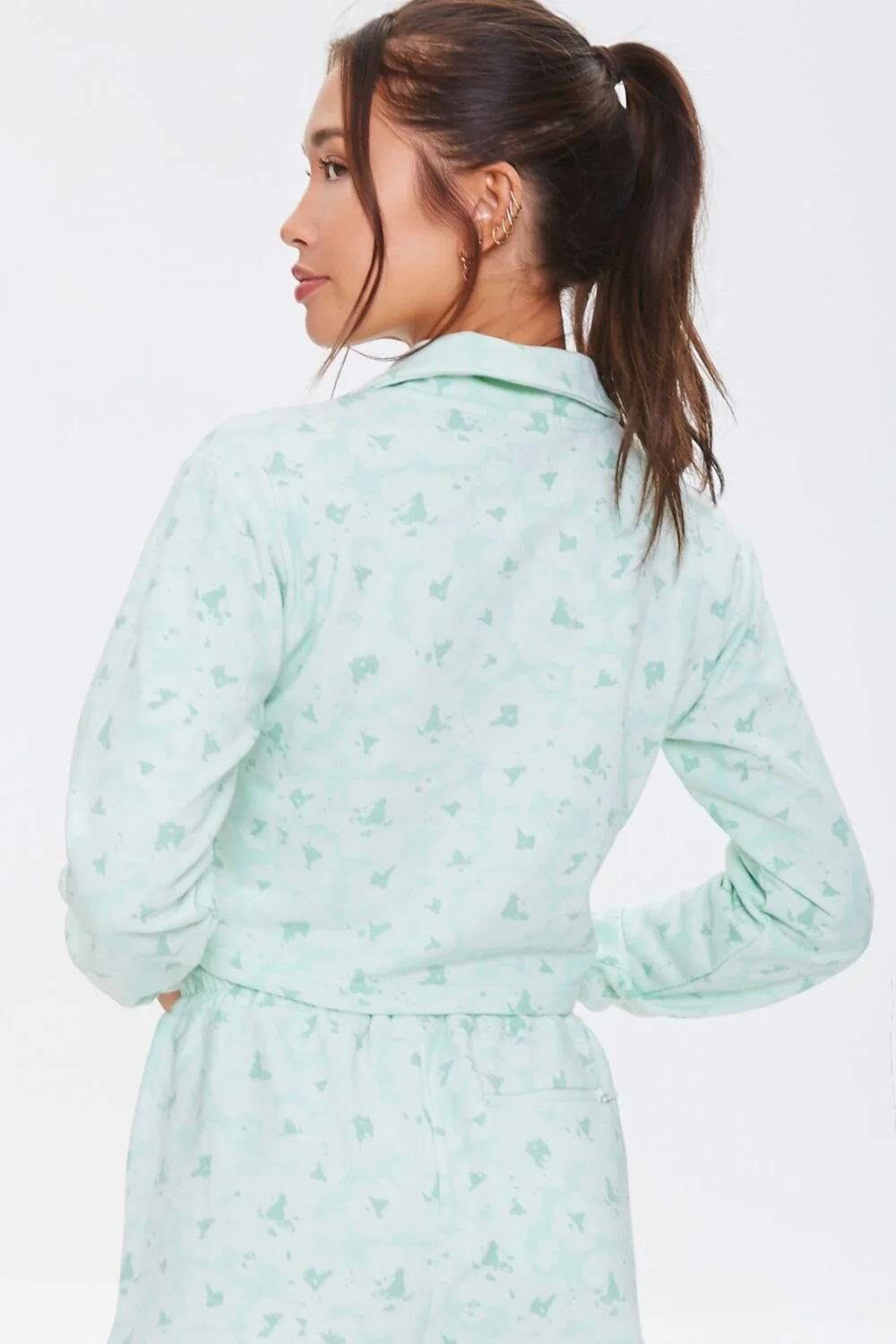 Active Floral Half-Zip Pullover - Image 3