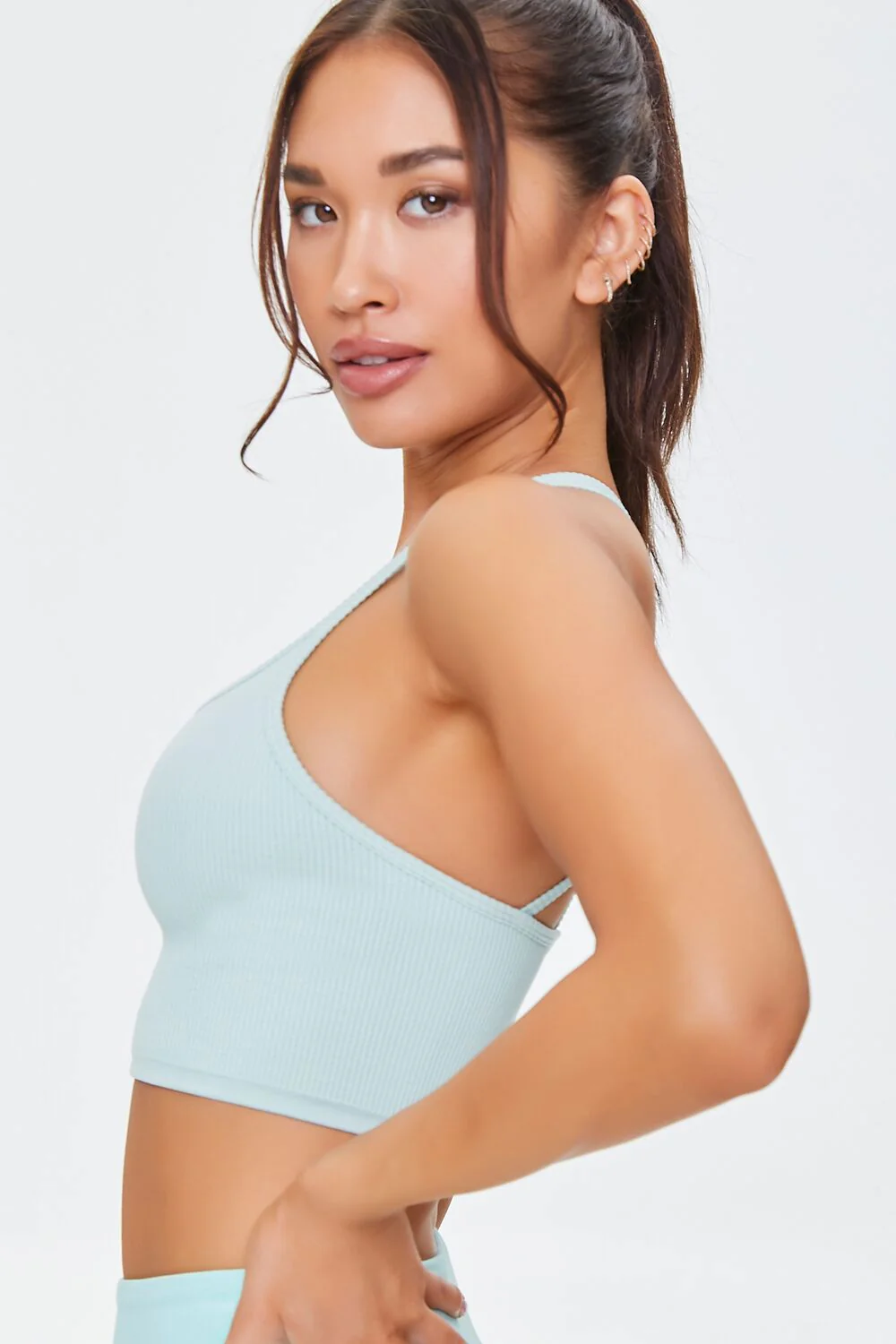 Seamless Caged-Back Sports Bra - Image 2