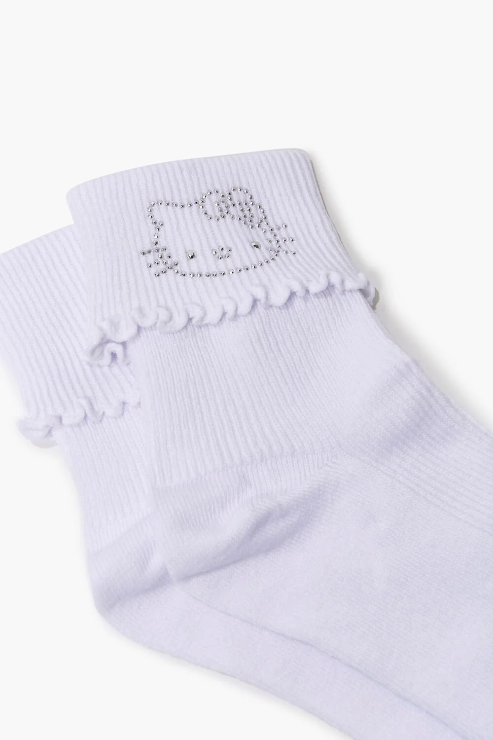 Rhinestone Hello Kitty Crew Socks - Image 3